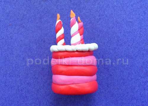 Как сделать торт из пластилина своими руками из «плей-до» с видео