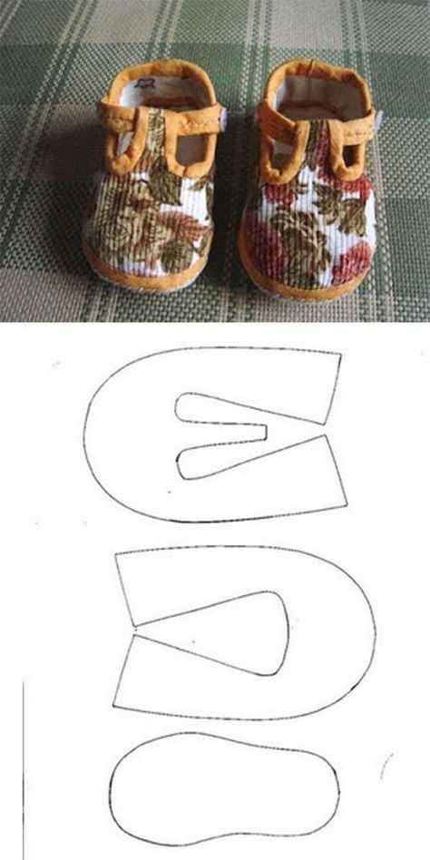 Выкройки и особенности шитья ботиночек для кукол
