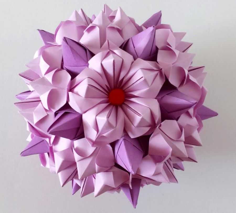 Кусудама – бумажный цветочный шар. мастер-класс с пошаговым фото