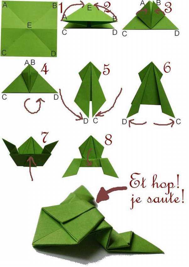 Как сделать лягушку из бумаги: схема, пошаговая инструкция с фото и видео