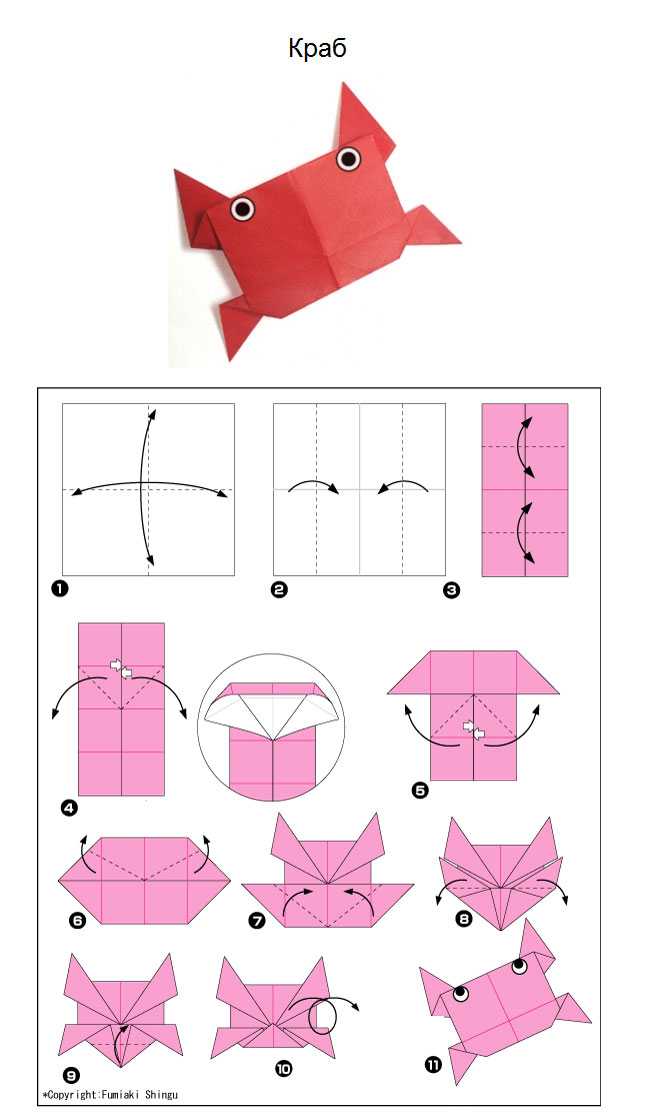 Конспект урока по технологии «краб в технике оригами» план-конспект урока по технологии (3 класс)