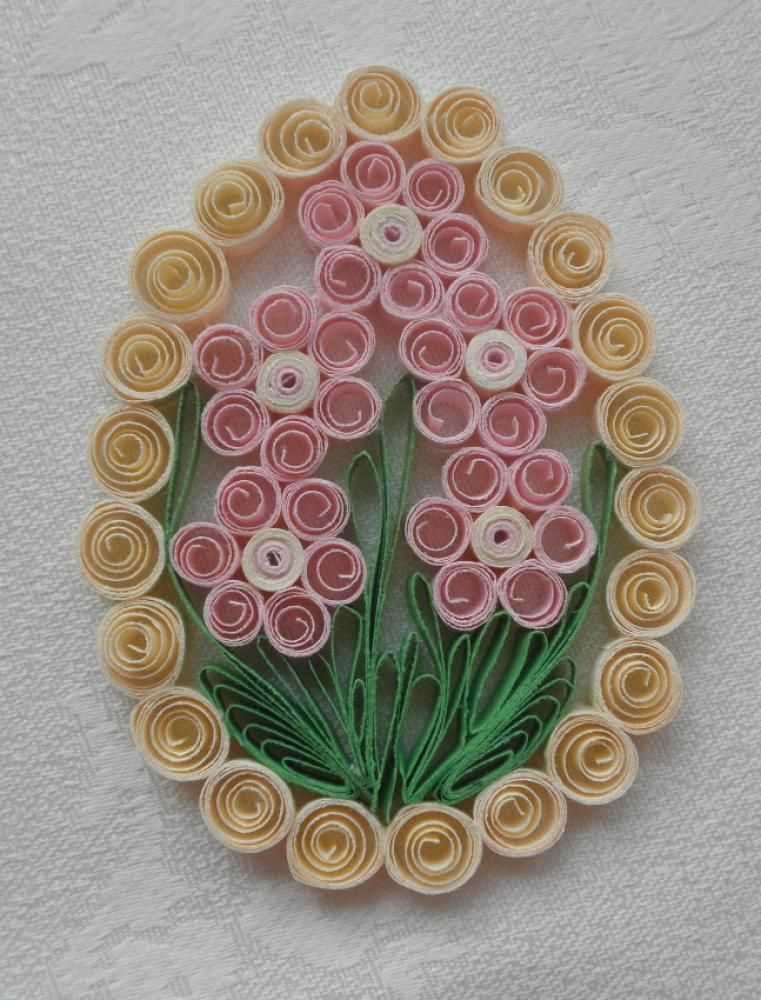 Пасхальный сувенир в технике квиллинг "розы" | страна мастеров