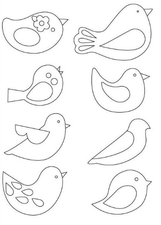 Поделка птичка: чертежи, схемы и шаблоны изготовления из бумаги и картона
