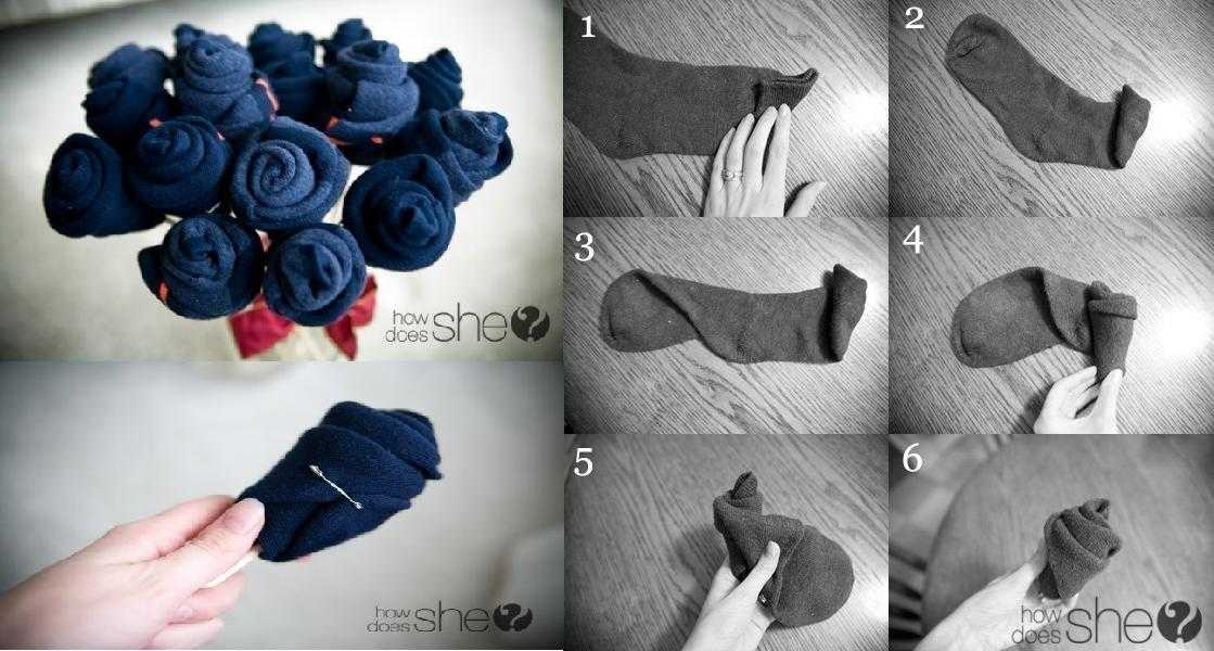 Букет из носков своими руками: как сделать, мастер-класс, цветы