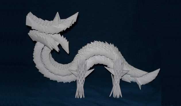 Оригами дракон в пошаговых мастер-классах (фото, видео)
