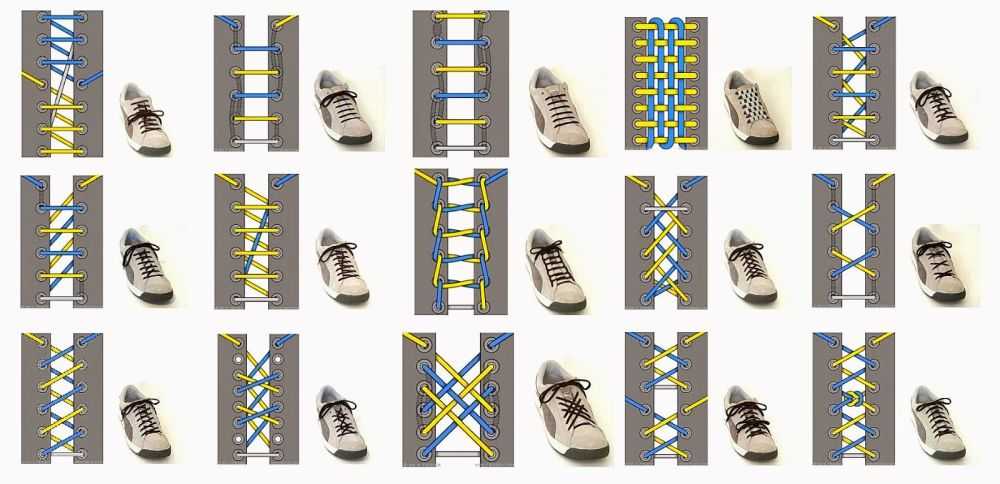 Как завязать шнурки на кроссовках с бантиком и без бантика, варианты красивой шнуровки