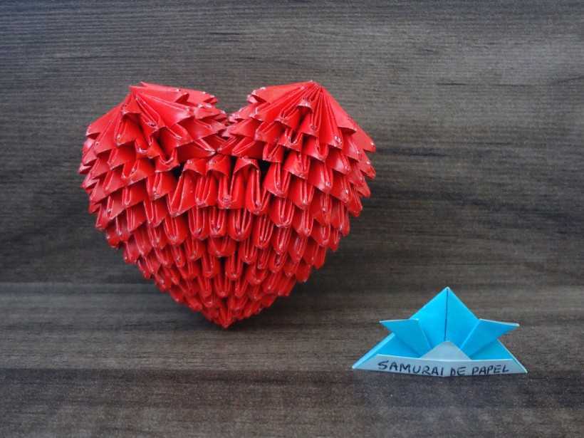 Объемное сердце: модульное оригами с видео и пошаговая инструкция для новичков - сайт о рукоделии