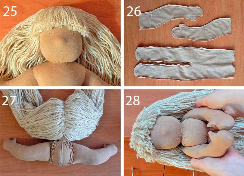 Как сделать куклу с колготок пошаговое