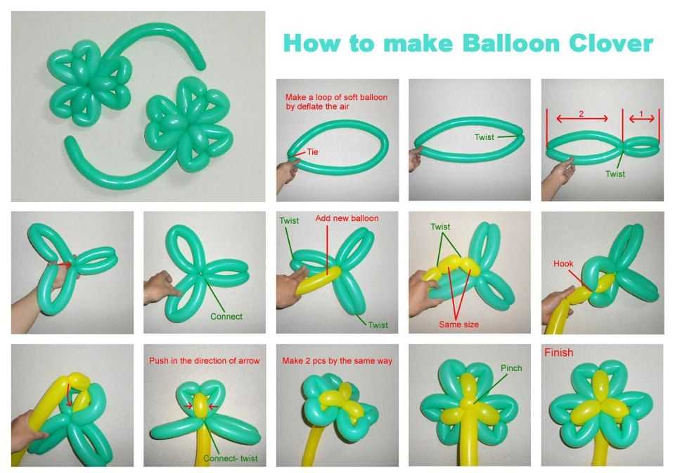 Фигурки из воздушных шариков - схемы и советы для начинающих (фото и видео уроки)