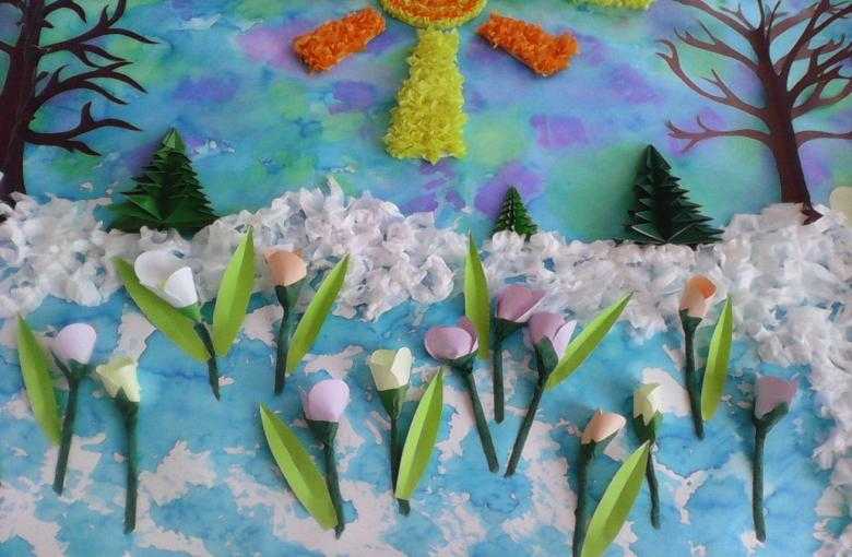 Как сделать весенние поделки в детский сад Поделки на тему весна из бумаги и других материалов