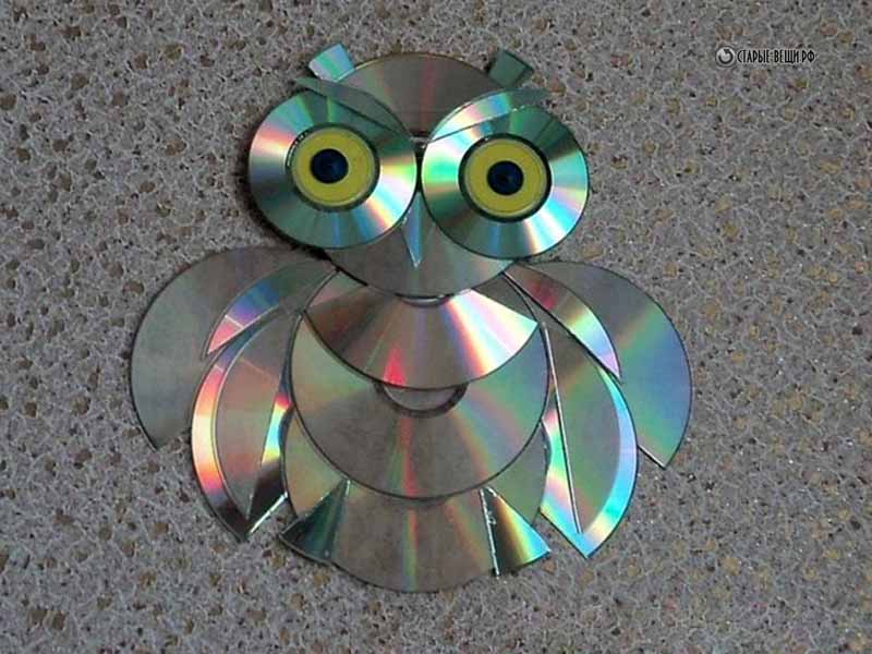 Поделки из компьютерных cd дисков: оригинальные светильники, рамки, цветочные вазы, занавески и другие полезные поделки