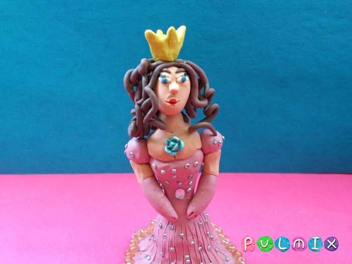 Как сделать красивую принцессу из пластилина