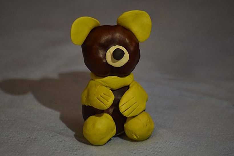 Поделка медведь своими руками - фото идеи, мастер-класс из бумаги, пластилина, природных материалов