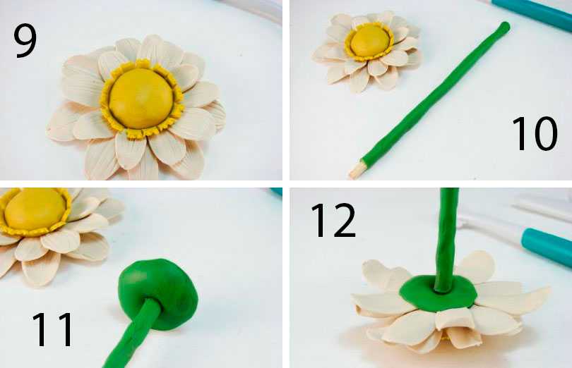 Как сделать цветок из пластилина разными способами
