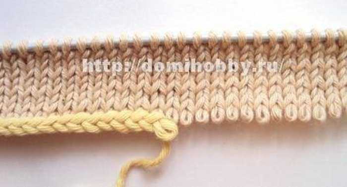 Эластичное закрытие петель резинки спицами - вязание - страна мам