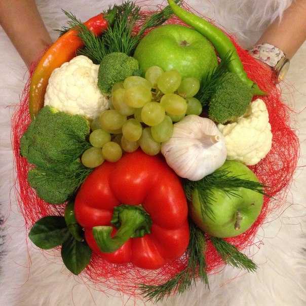 Букет из овощей, фруктов своими руками для начинающих: идеи, подробная пошаговая инструкция — женские советы