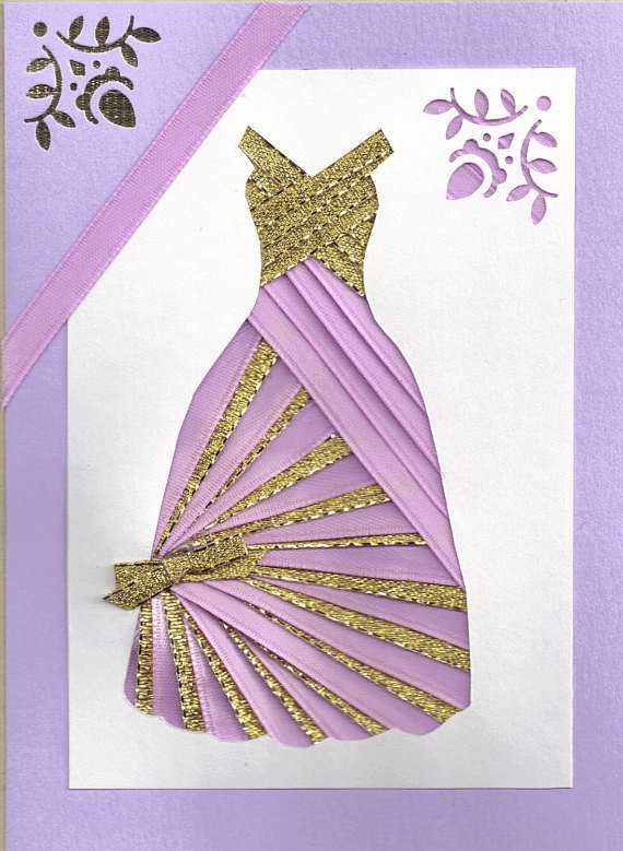 Открытка 8 марта день рождения аппликация квиллинг открытки с платьями бумага картон салфетки