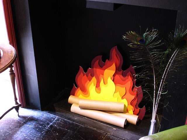 Вечный огонь из бумаги и картона делаем своими руками по подробным инструкциям