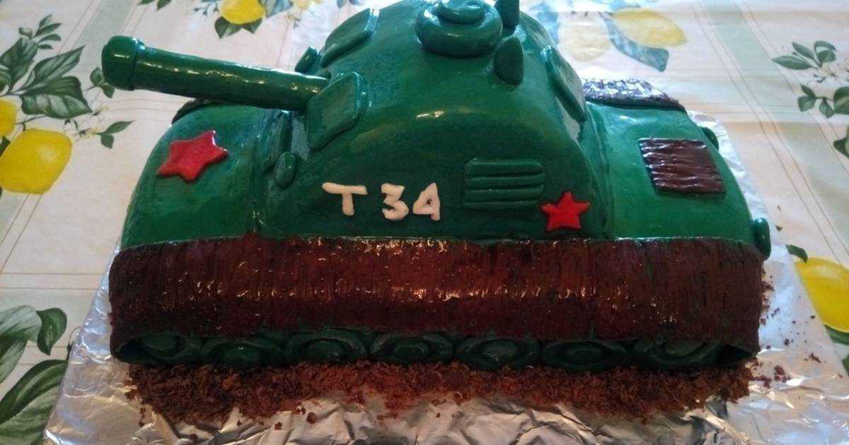 Готовим вкусный торт в виде танка!