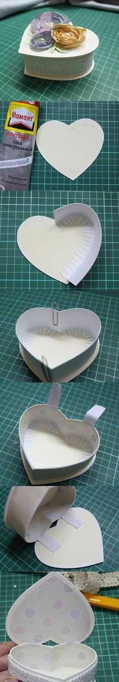 Как сделать сердечко коробочку поэтапно