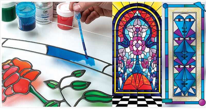Мастер-классы по созданию витражей на стекле своими руками, имеют давние традиции: изменились только материалы