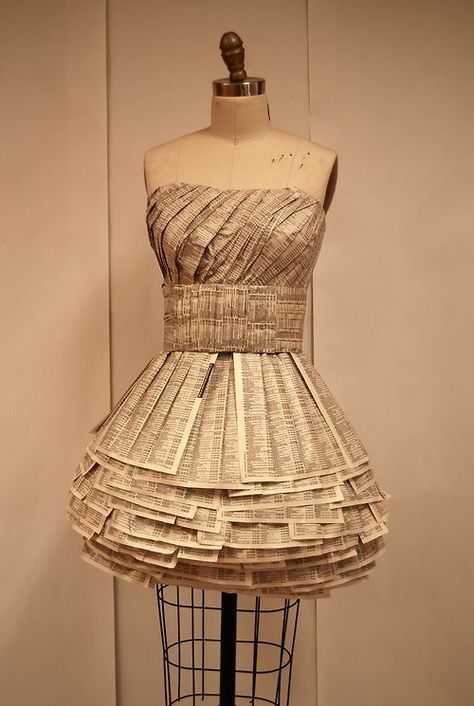 Как сделать платье из бумаги: своими руками, из газет, инструкции