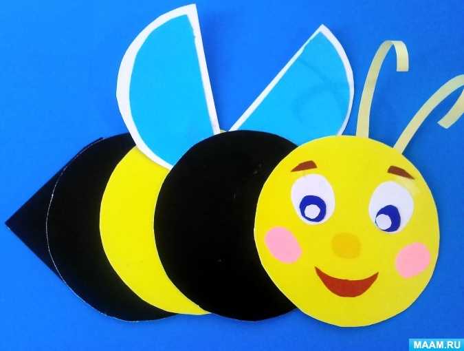 Аппликация пчела для детей 3, 4, 5, 6 лет — пошаговая инструкция от а до я. мастер-класс + фото и шаблон