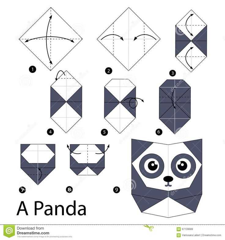 Мастер-класс по сборке панды-оригами из бумаги