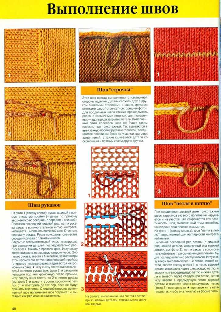 Трикотажный шов (вязание, схемы, фото и видео) - irena handmade