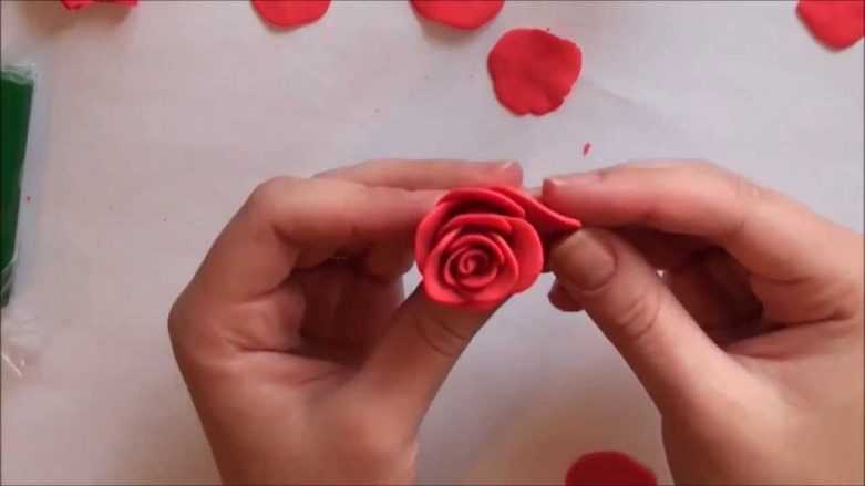 Роза из пластилина - поэтапное изготовление :: syl.ru